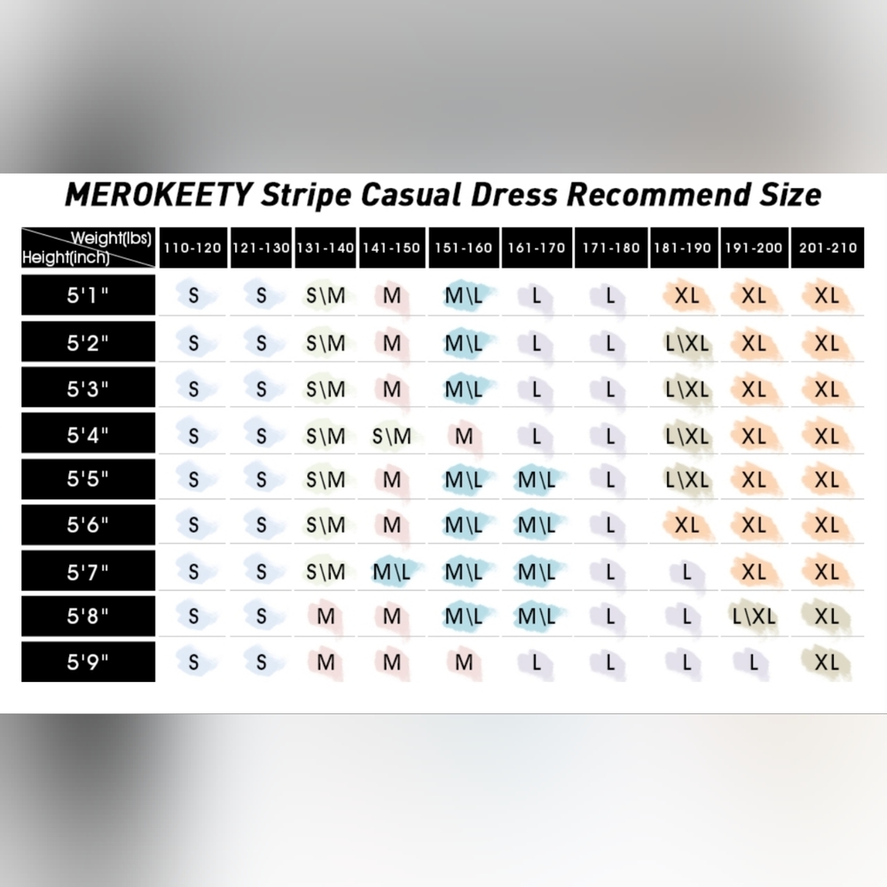 MEROKEETY Women's Summer Striped Short Sleeve T Shirt Dress Casual - Picture 8 of 11